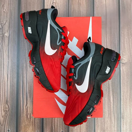 Tenis Nike Air Max Válvula Negro Rojo